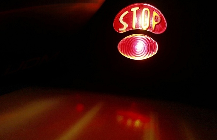 Stop brake light at night