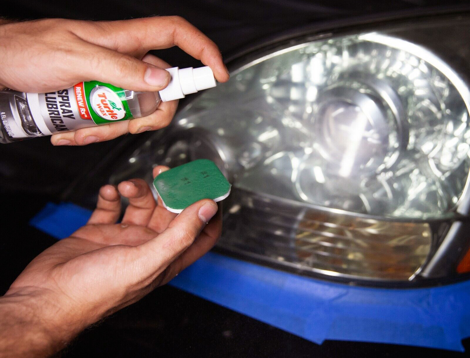 Turtle Wax auto headlight lens polish kit