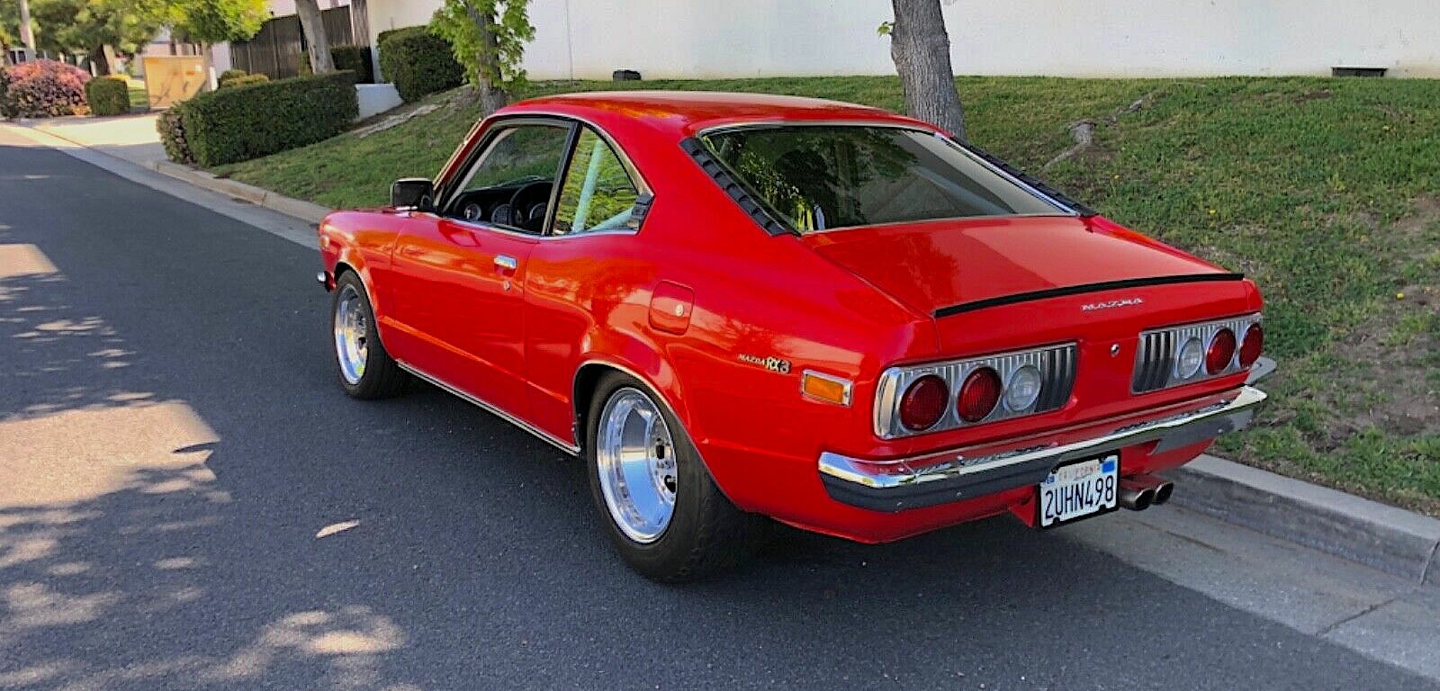 1973 Mazda RX3 Coupe - left rear profile 