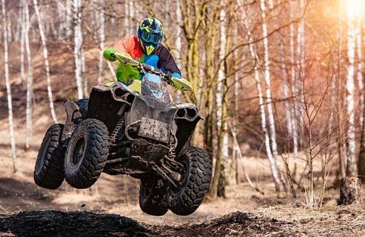 ATV rider catches some air