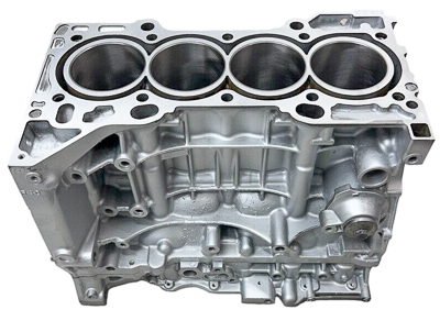 A Honda four-cylinder engine block