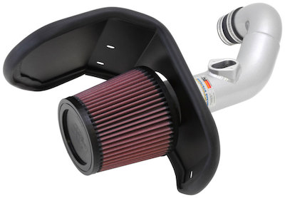 A K&N performance car air filter intake