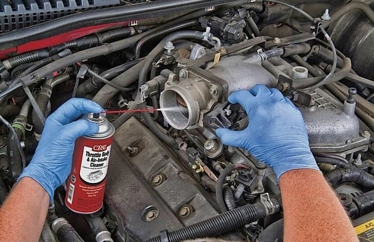 Throttle body cleaner application