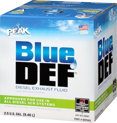 Peak Blue DEF diesel exhaust fluid box