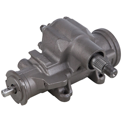 A cast iron and hardened steel power steering box for a heavy-duty Chevrolet truck