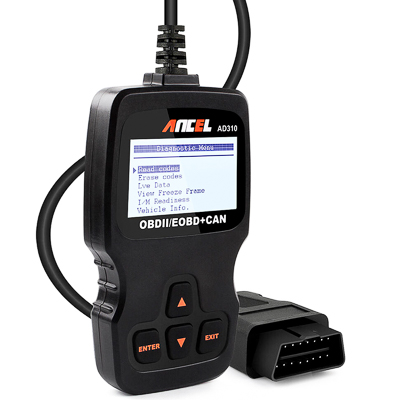 A universal automotive code reader with OBD2 connector