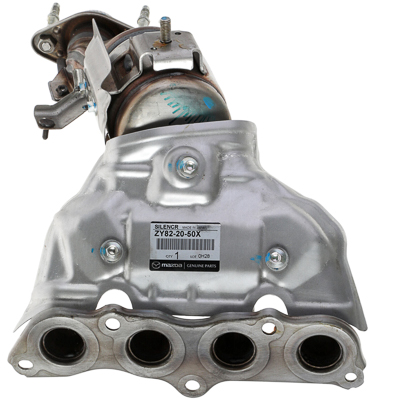 An exhaust manifold for a Mazda engine
