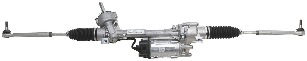An electric power rack and pinion steering assembly for a Porsche 911 car