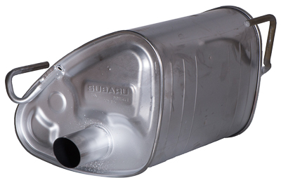 A single Subaru exhaust muffler