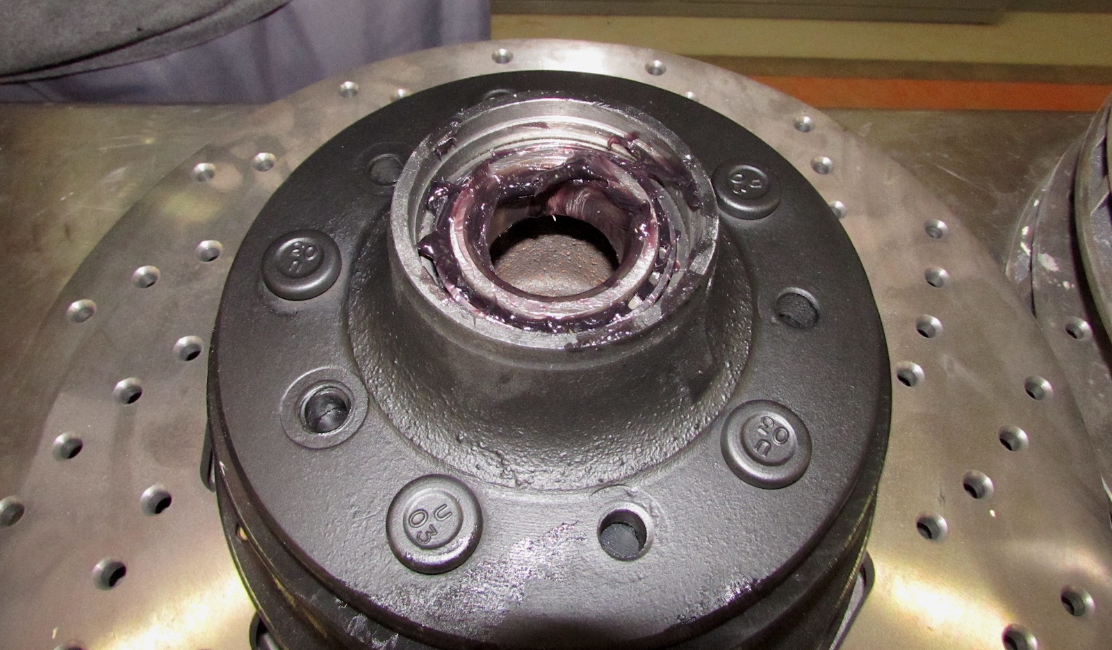 Replacing these wheel bearings is relatively simple, but they need to be packed with grease.