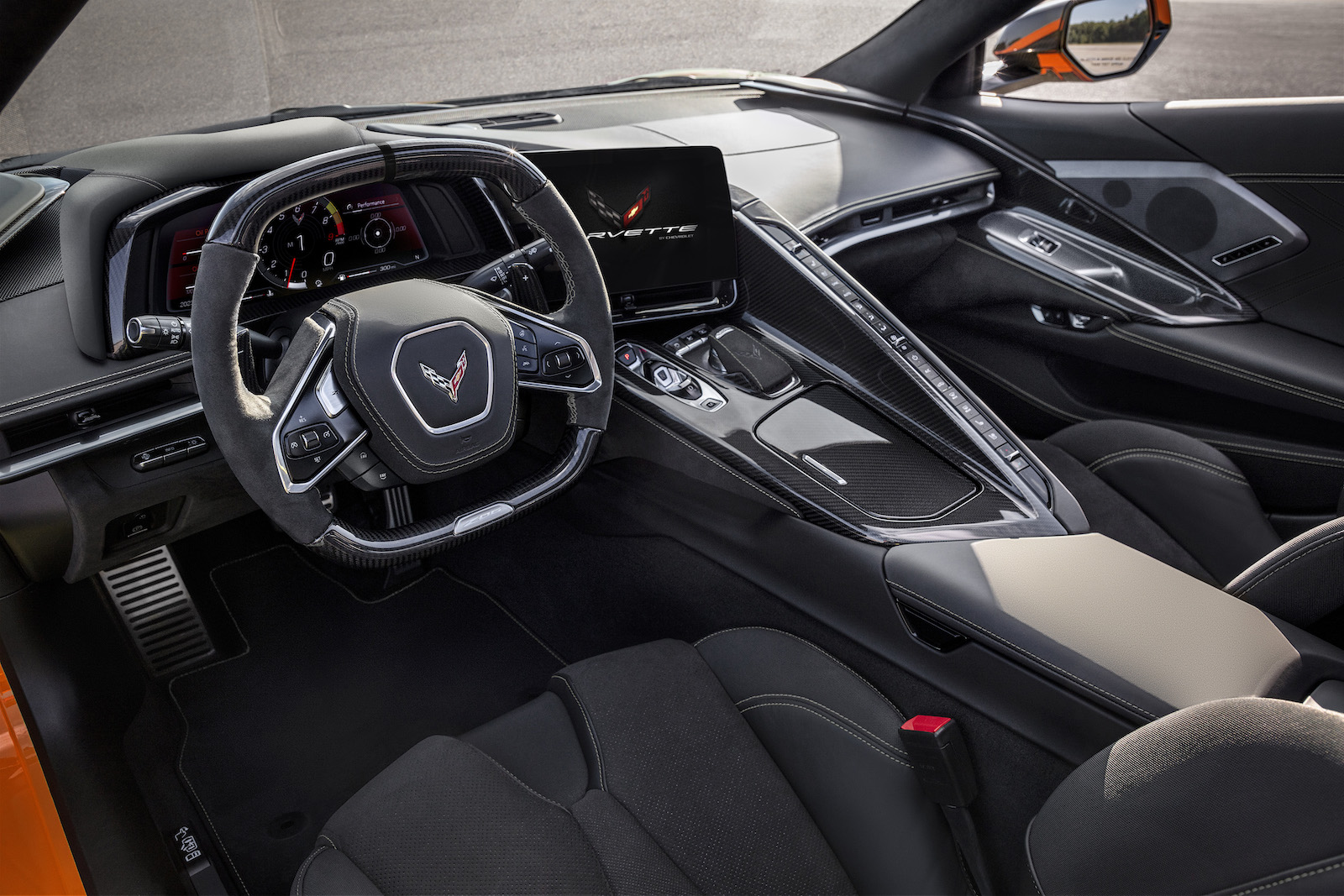2024 Chevrolet Corvette Stingray interior - steering wheel, infotainment, center stack