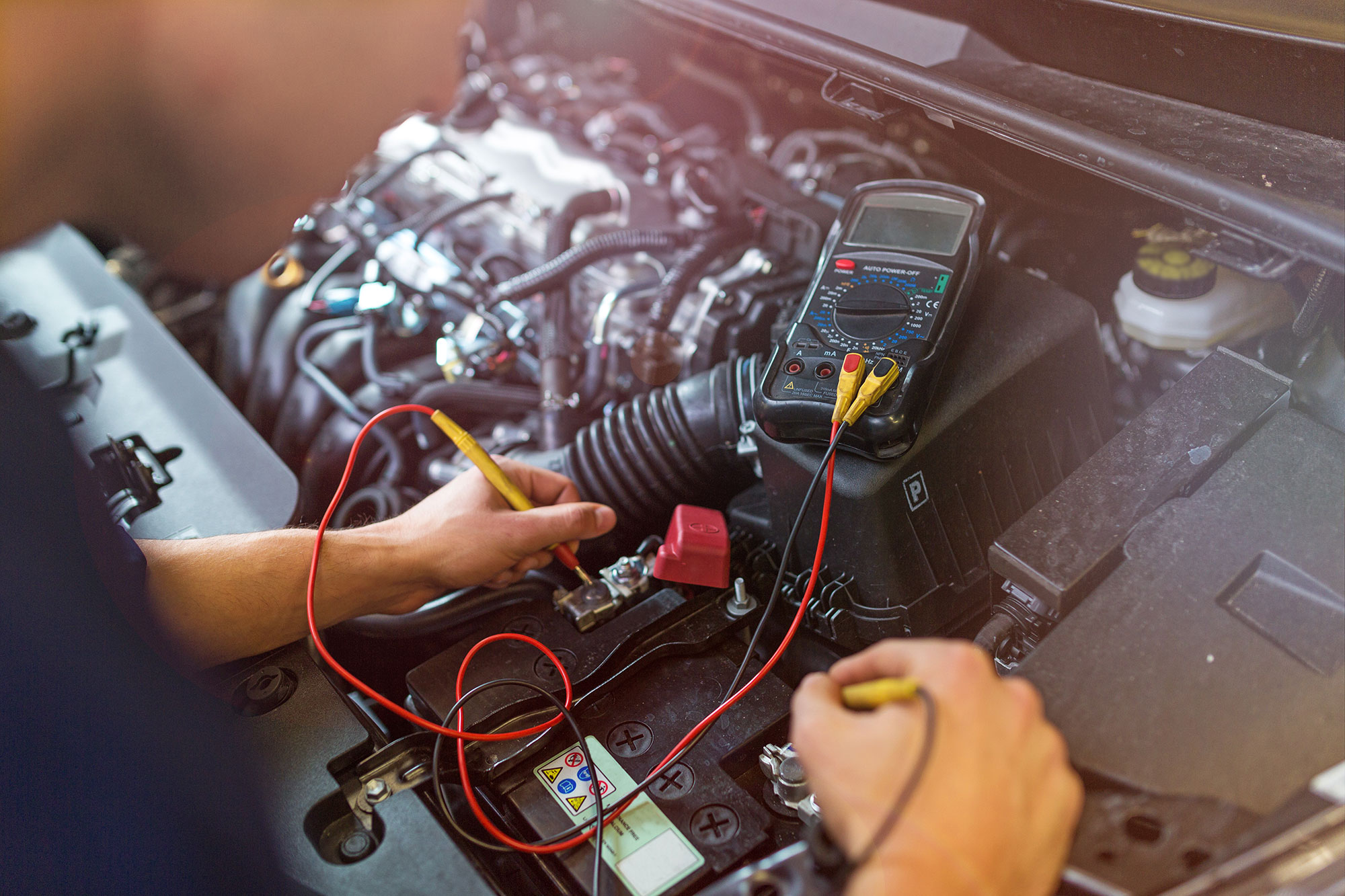 What voltage should store car battery be