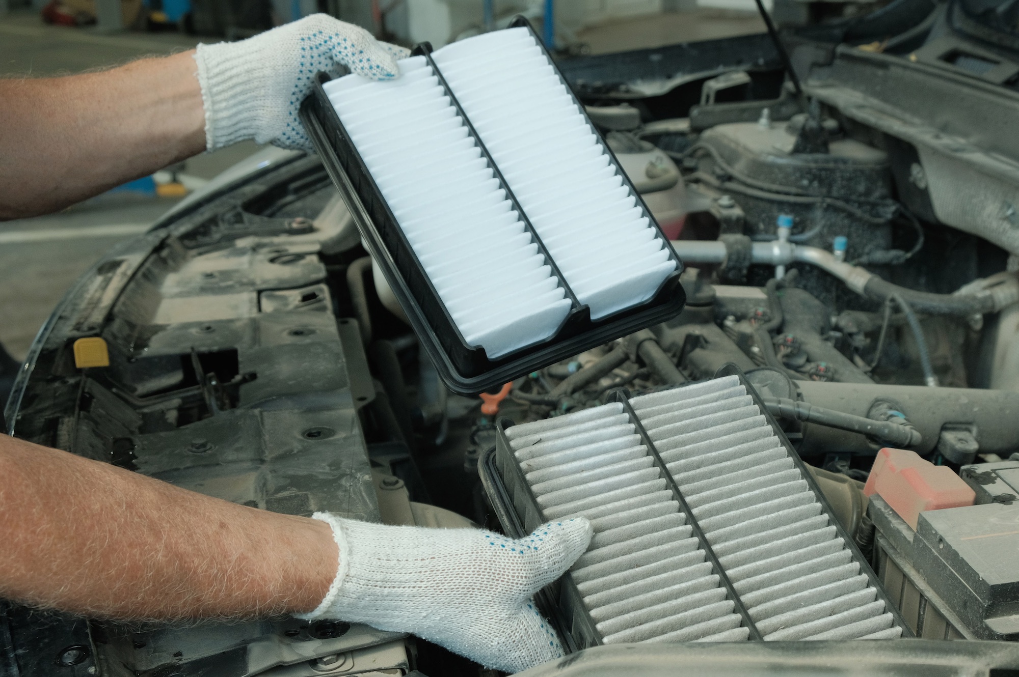 Air cleaner top filter car