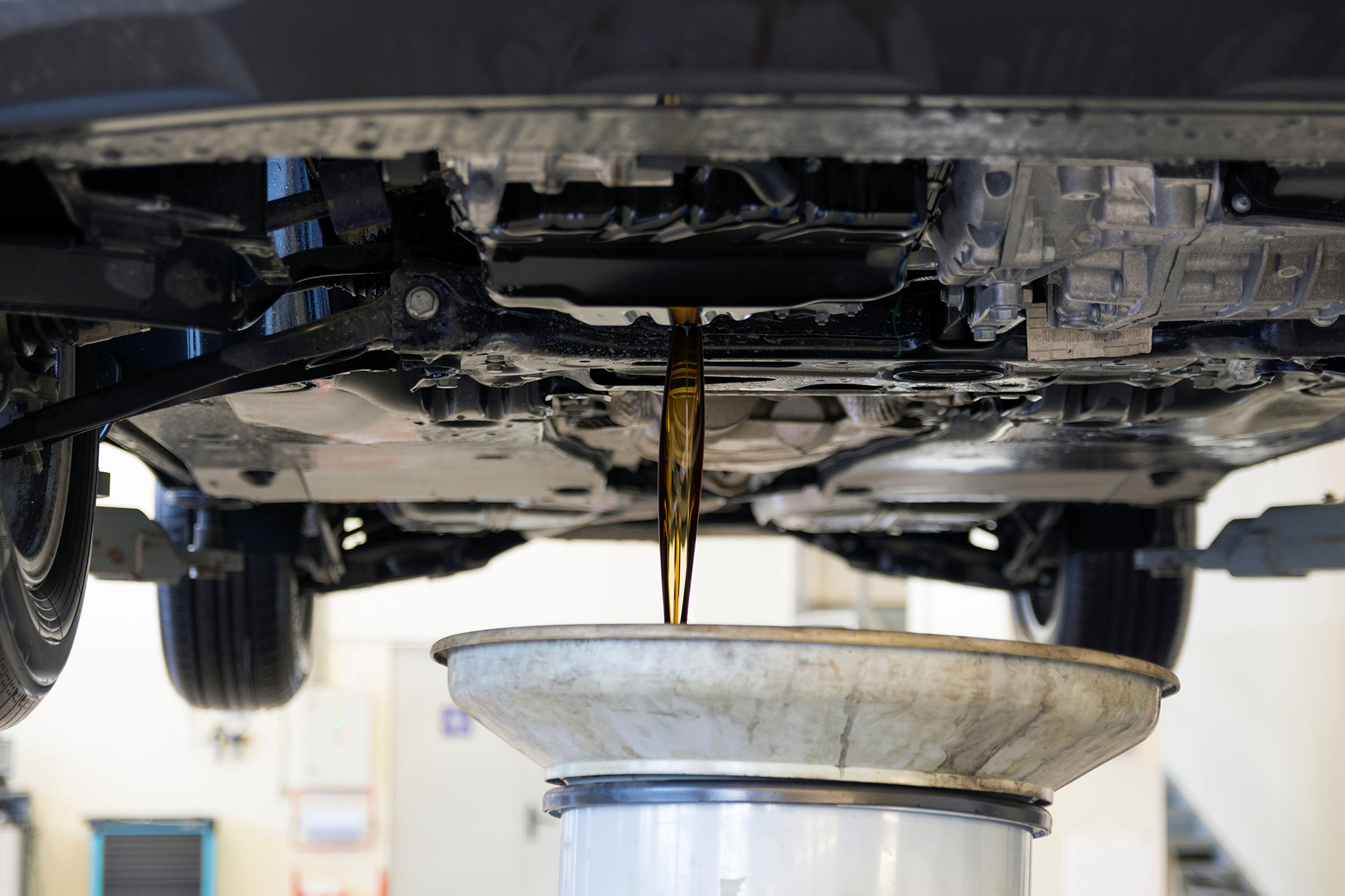 Motor oil draining