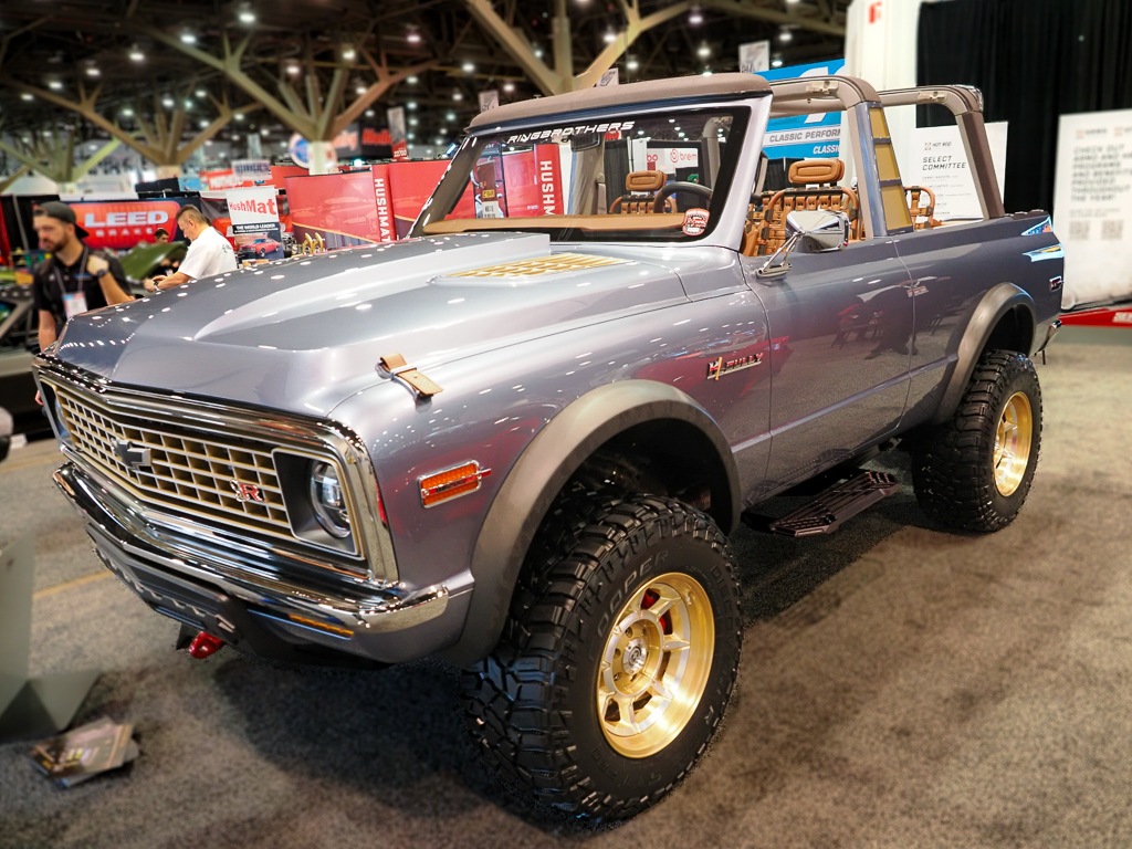 A 1972 Chevrolet Blazer restored and modified by Ringbrothers. 