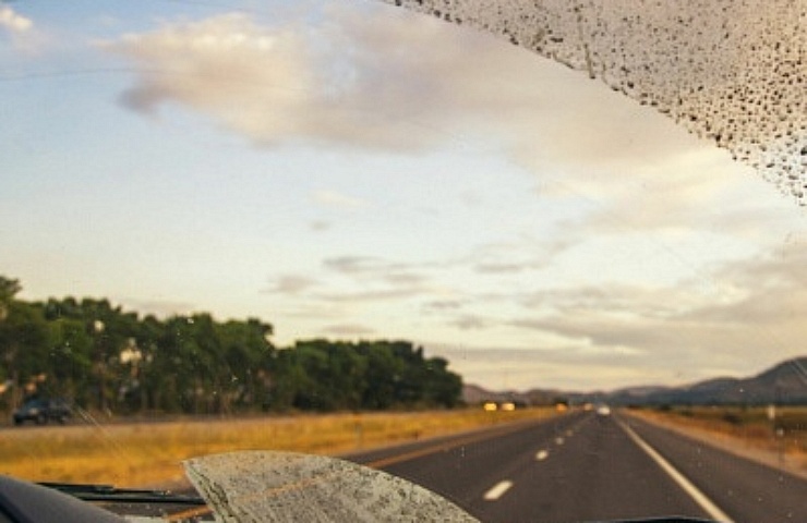 Dirty windshield