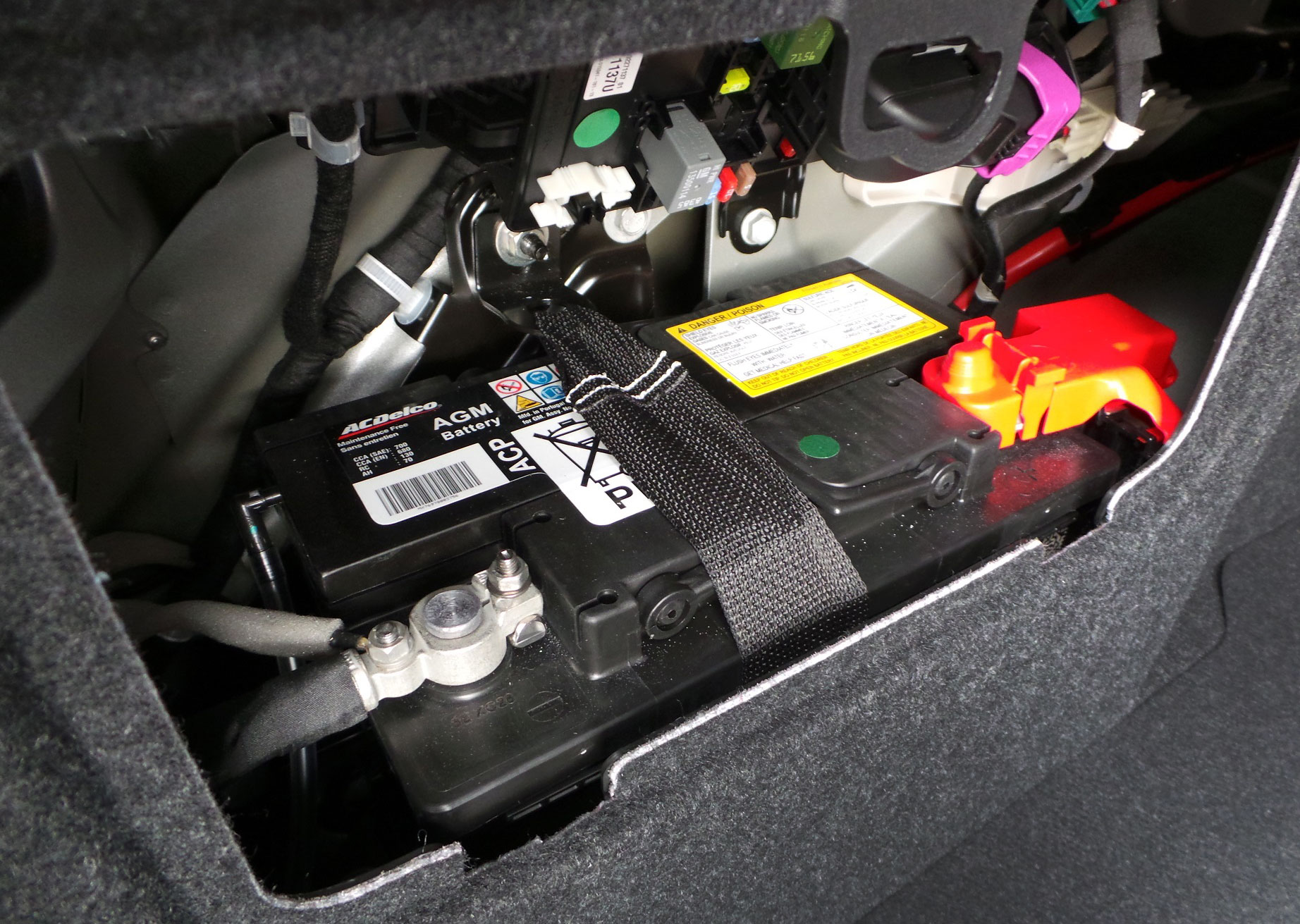 A battery under the hood