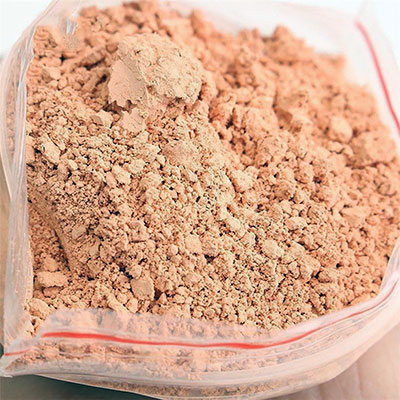 A bag of cerium oxide