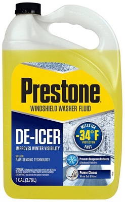 Prestone brand deicer windshield washer fluid