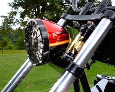 Headlight and front fork