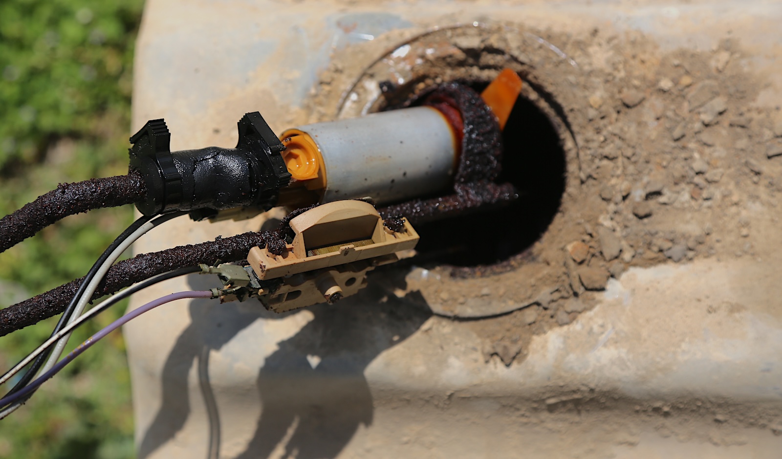 This tank was so bad inside, that we replaced the entire tank when replacing the fuel pump.