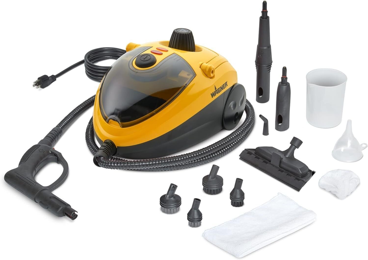 The Wagner steam cleaner kit is ideal for thorough car interior cleaning chores