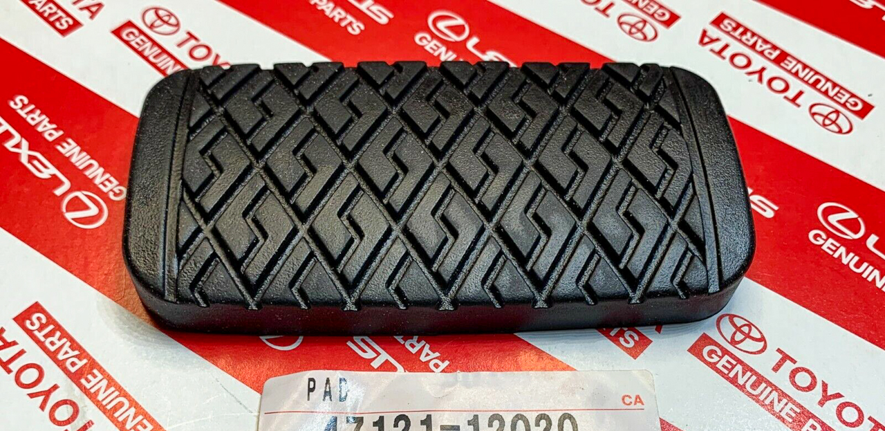A brake pedal cover pad for Toyota vehicles.