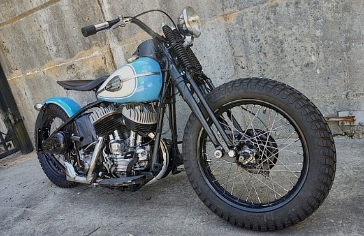 1945 Harley-Davidson Bobber - right front profile - featured
