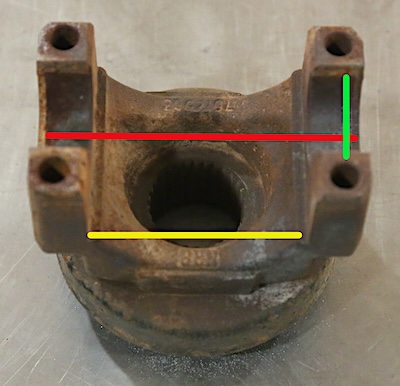 Balancing a driveshaft: rear pinion yoke measurements.