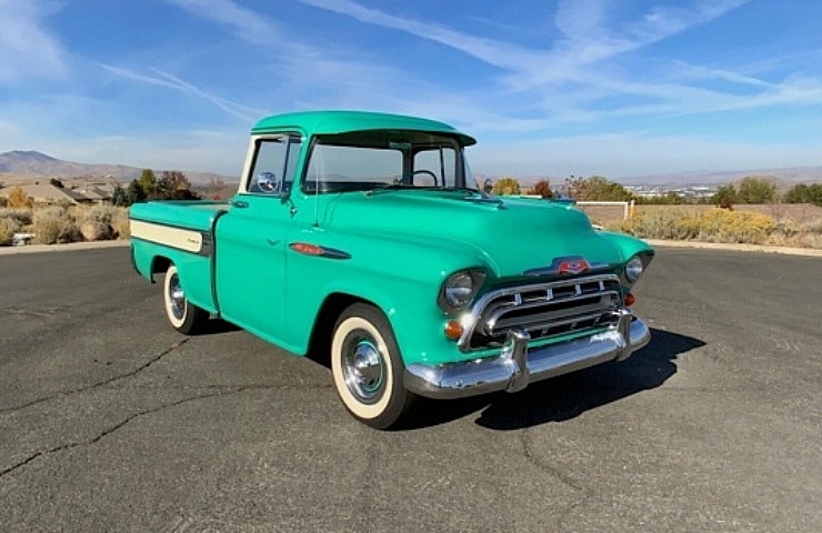 1957 Chevrolet Cameo - right front profile - featured