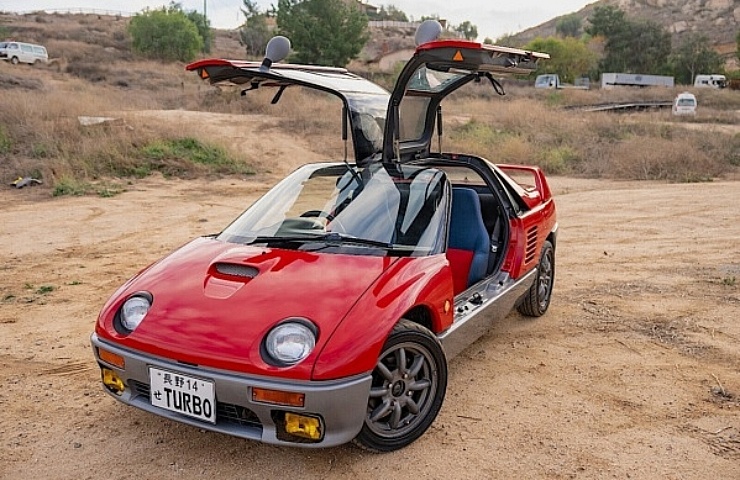 1993 Autozam AZ-1 - left front profile - doors up