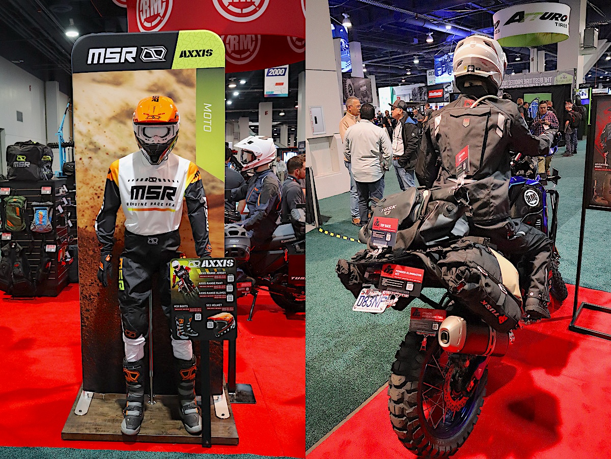 MSR's 2024 Axis (left) and ADV gear