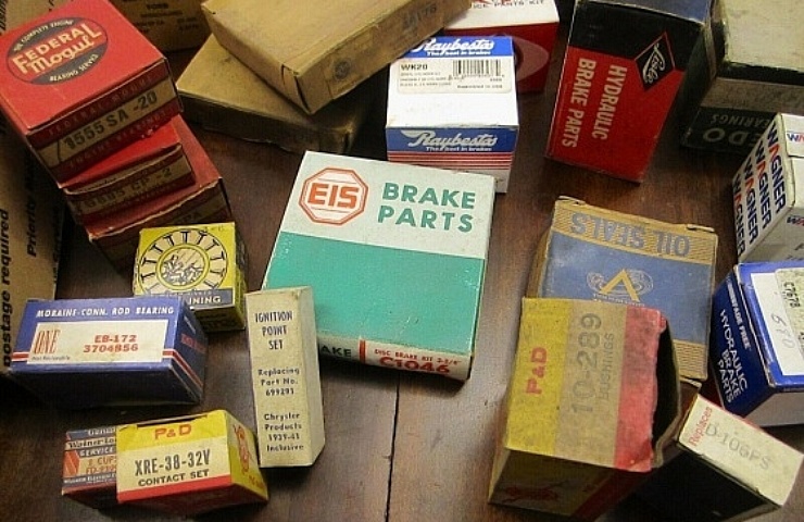 Vintage NOS parts in original boxes - featured
