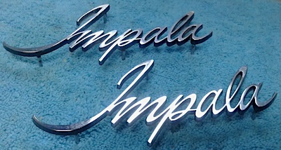 1967 Chevrolet Impala NOS emblems