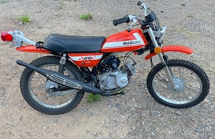 1972 Suzuki TS50 Gaucho - right side - featured