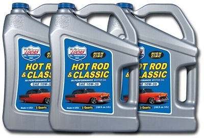 Lucas hot rod and classic high-zinc engine oil