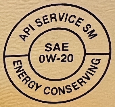 API Service SM - SAE 0W-20