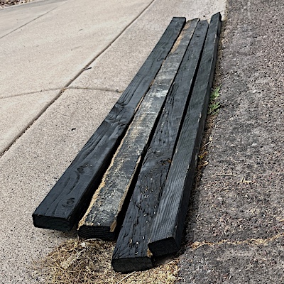 Wood curb ramp