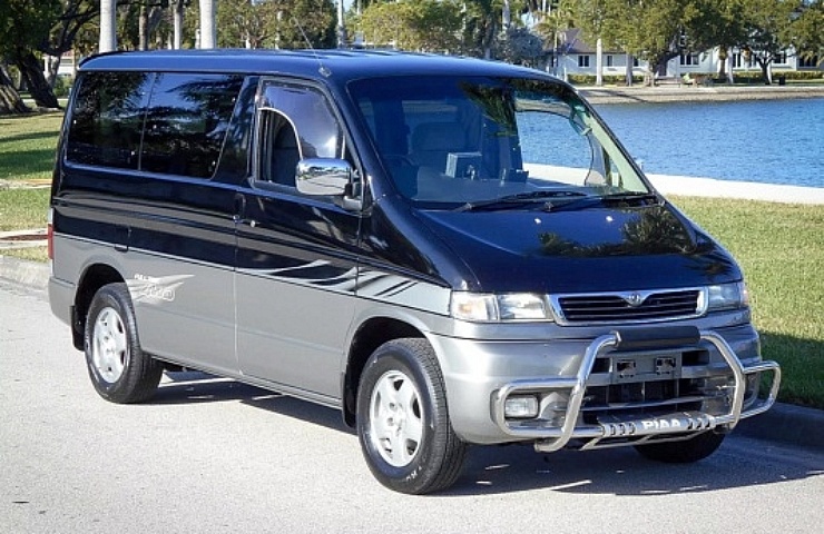 1997 Mazda Bongo Friendee 4WD Turbo Diesel camper van - right front profile - featured