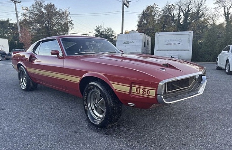 1969 Ford Mustang Shelby GT350 - right front profile - featured