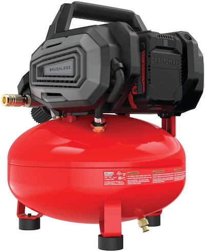 CRAFTSMAN V20 2.5 gallon cordless air compressor