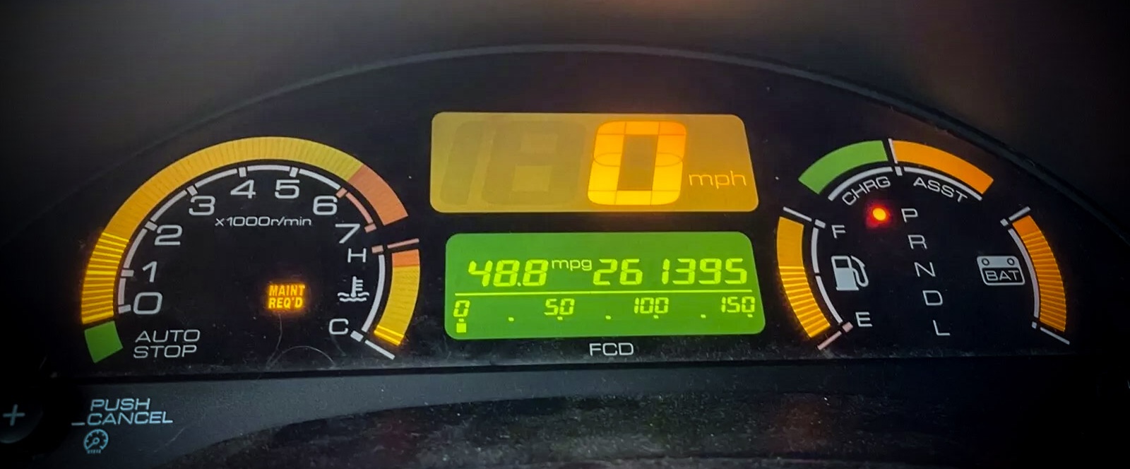 2002 Honda Insight instrumentation