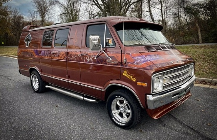 1977 Custom Dodge Ram Street Van - right front profile