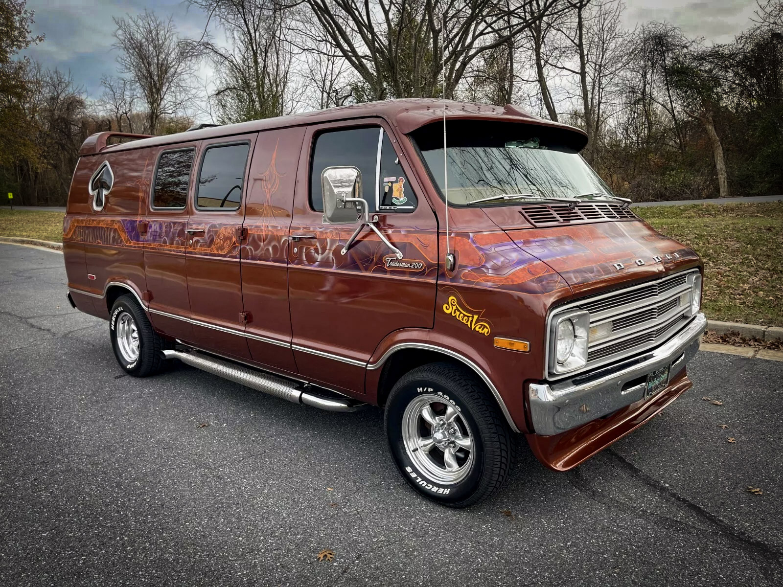 1977 Custom Dodge Ram Street Van - right front profile