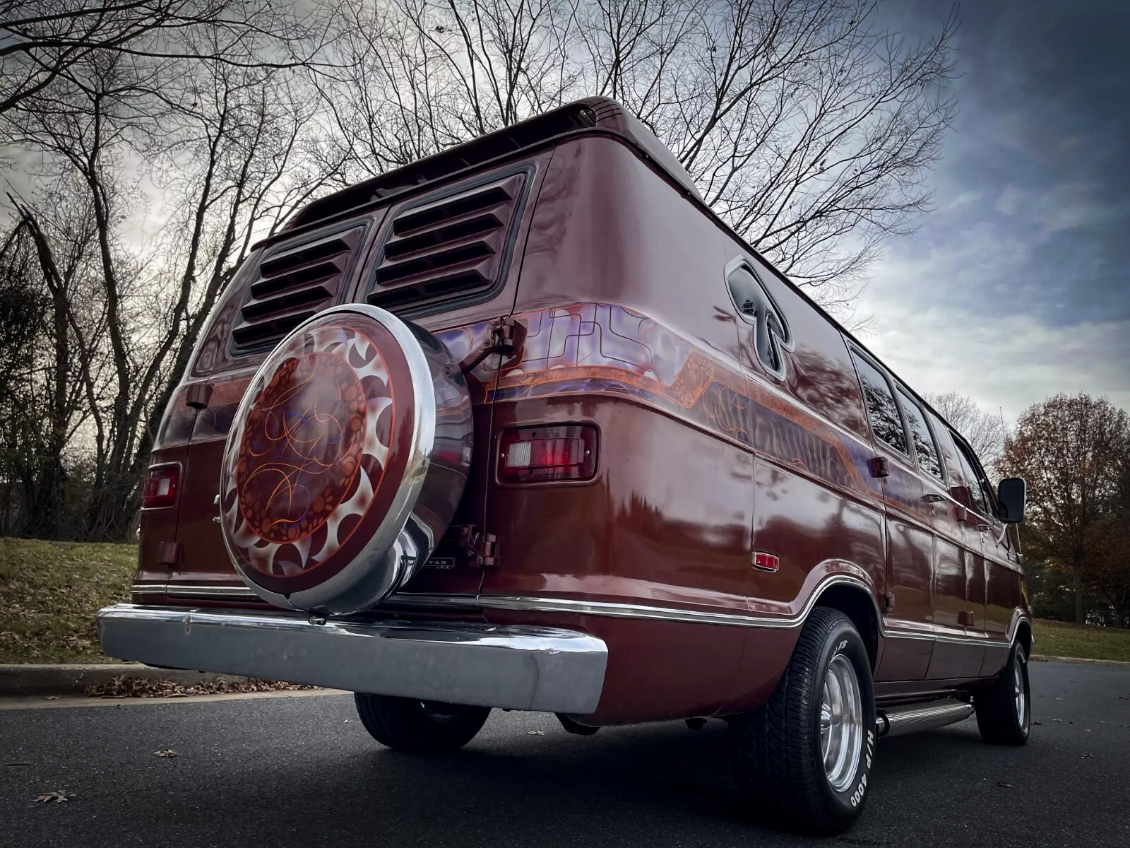 1977 Custom Dodge Ram Street Van - right rear profile