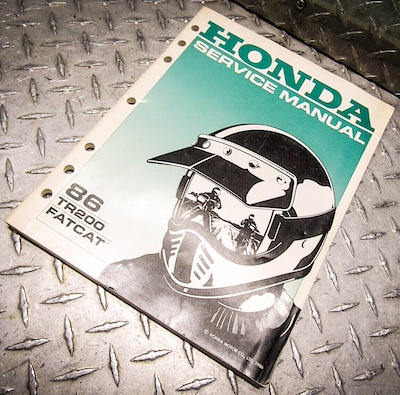 Honda Fat Cat manual
