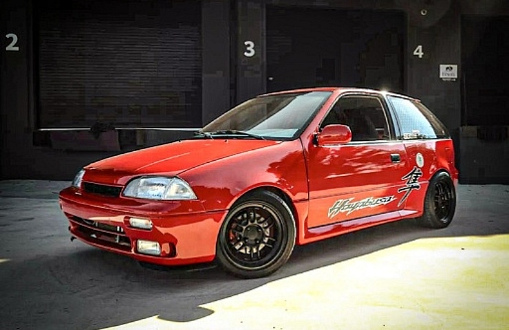 Suzuki Swift GTI Swiftabusa - left front profile - featured