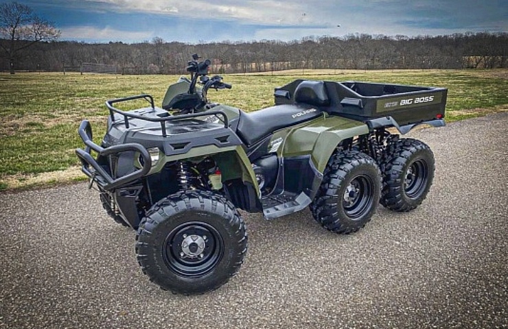 2013 Polaris Sportsman 800 6x6 BIG BOSS - left front profile
