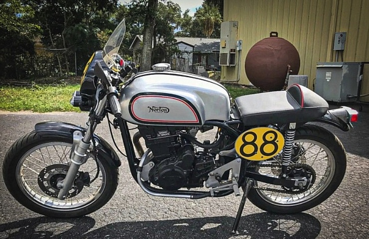 Norton Manx KLR650 -left side