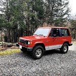 Raider Badge Hides the Mitsubishi Montero SUV